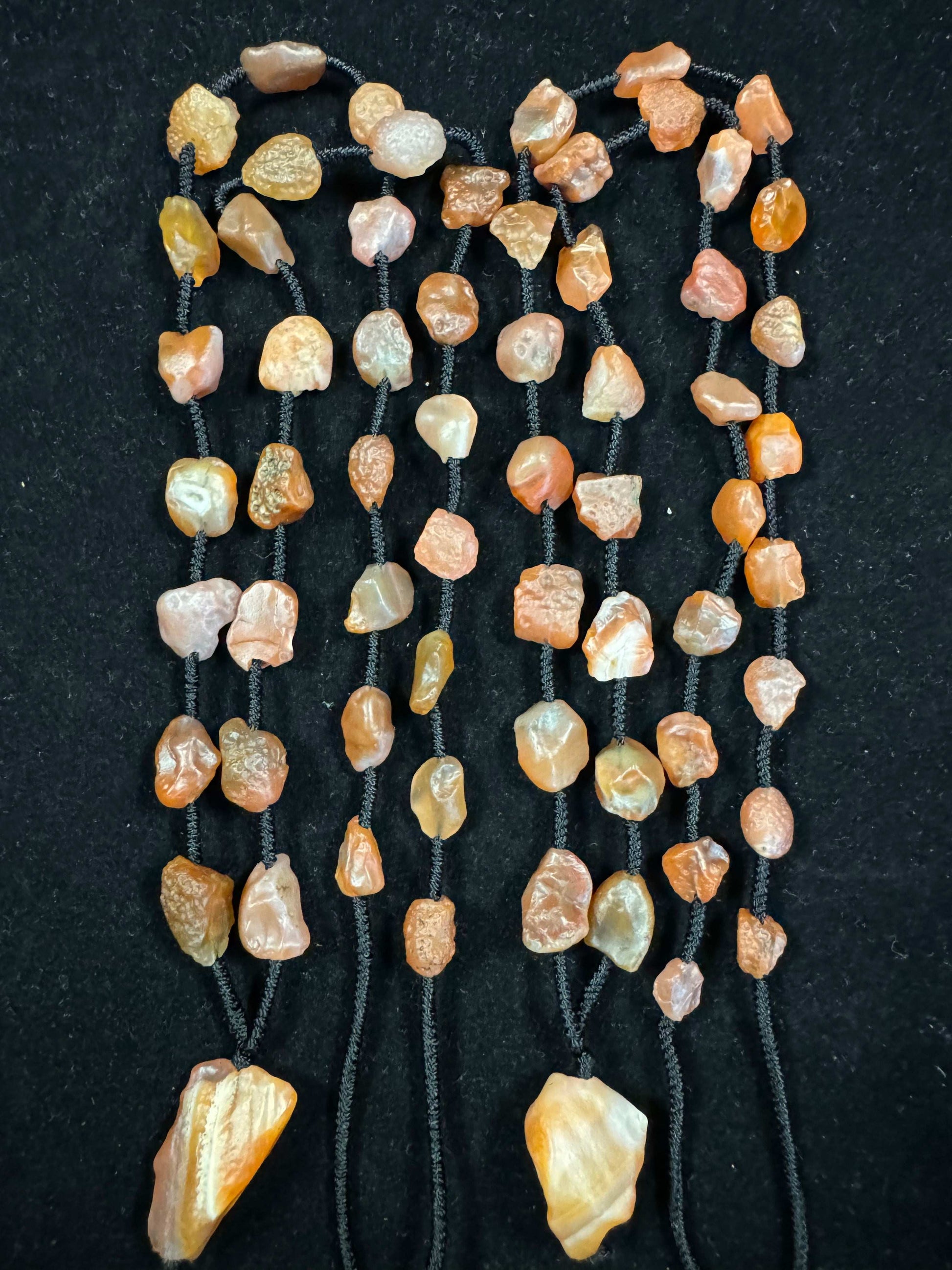 Natural Gobi Red Agate Necklace – Raw Desert Stone Jewelry