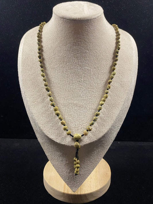 Natural Gobi Mountain Eye Agate Jewelry Set – Handmade Necklace & Bracelet for Energy and Style