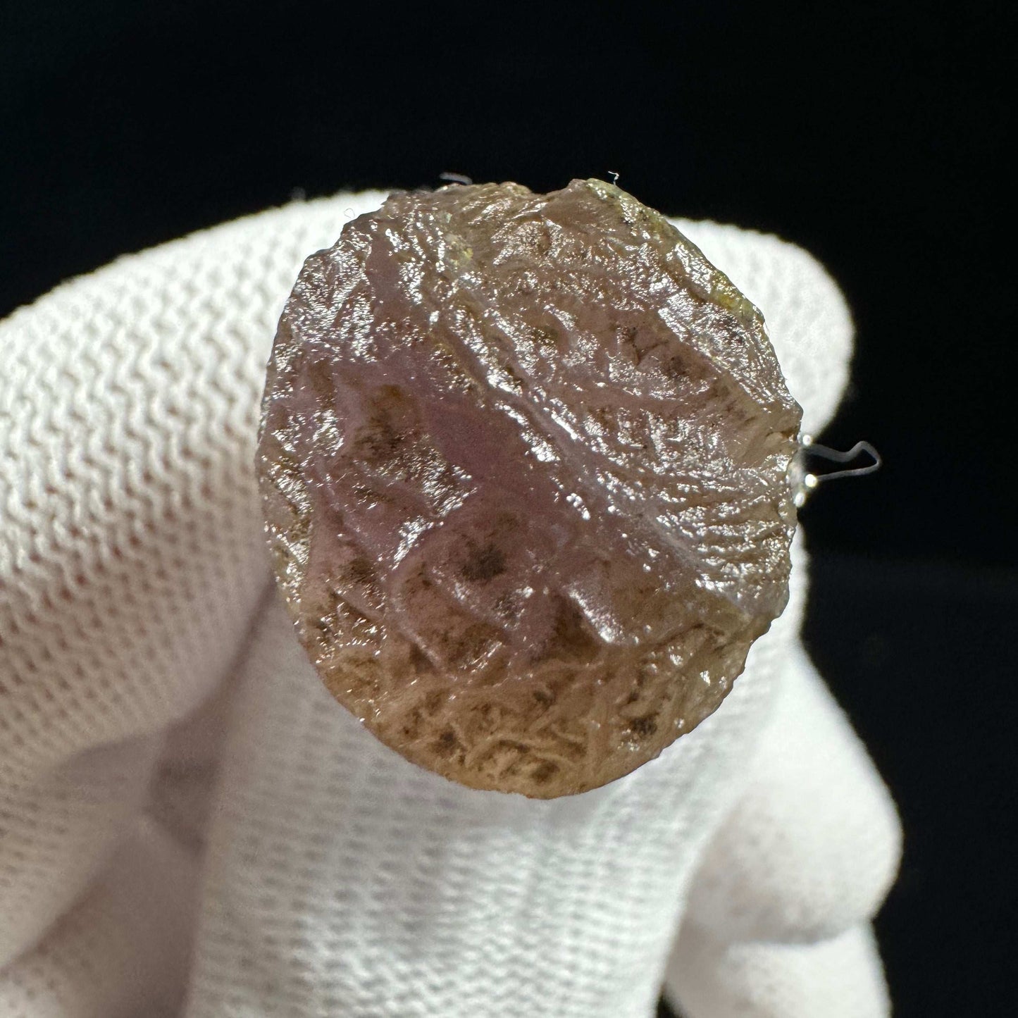 Natural Gobi Purple Vein Agate Ring – Women’s Raw Stone Jewelry