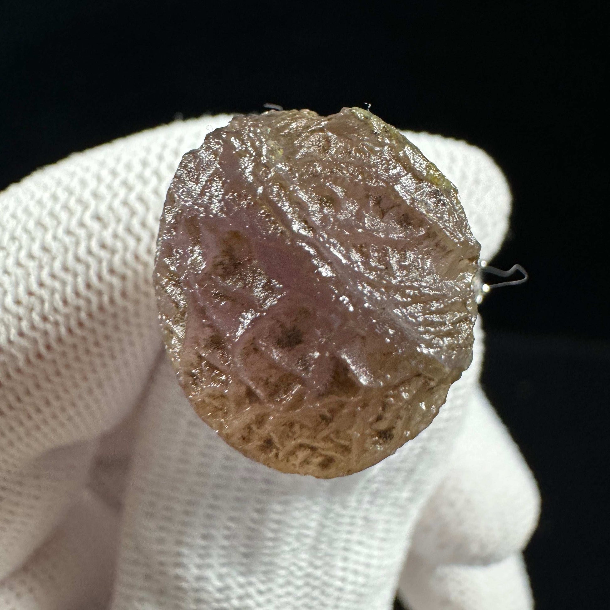 Natural Gobi Purple Vein Agate Ring – Women’s Raw Stone Jewelry