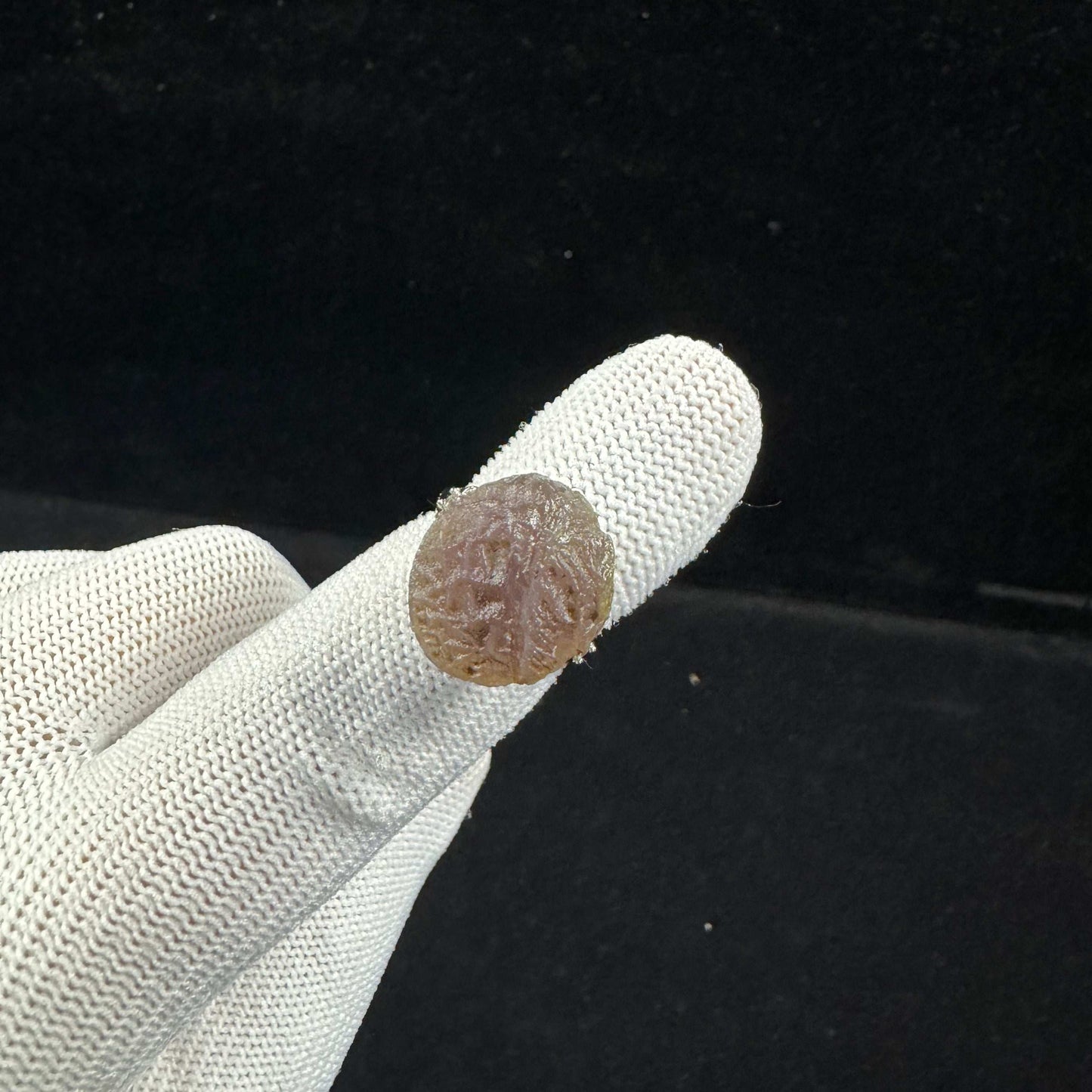 Natural Gobi Purple Vein Agate Ring – Women’s Raw Stone Jewelry